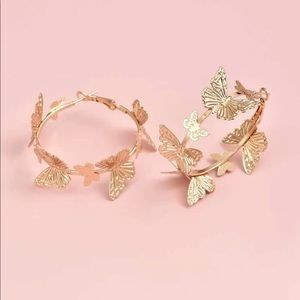 Butterfly Hoop Earrings